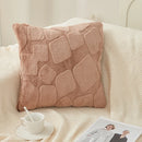 Axyaa Plush Pillowcase Cojines Solid Color Cushion Covers 45x45cm
