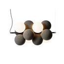 Axyaa Velvet Ball Pendant Light for Restaurant, Living Room, Bar Counter, Bedroom