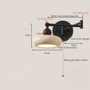 Axyaa Swing Arm LED Wall Lamps in Yellow Travertine