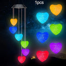 Axyaa Heart LED Solar Garden Light Chandelier for Outdoor Decoration