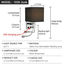 Axyaa Square Fabric LED Wall Lamp with USB Interface and Switch