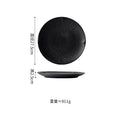 Axyaa Matte Striped Ceramic Plate Set for Molecular Cuisine Tableware