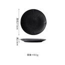 Axyaa Matte Striped Ceramic Plate Set for Molecular Cuisine Tableware