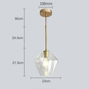 Axyaa Modern Amber LED Glass Chandelier Indoor Lighting Pendant Light