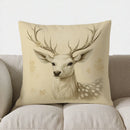Axyaa Festive Pine Cone & Bow Decor Pillow Cover for Sofa, Bedroom, Car