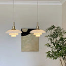 Axyaa Glass Pendant Chandelier for Home Decor Lighting
