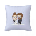 Axyaa Square Pillowcase Comfort Cushion Cover Polyester Throw Pillow for Home Sofa