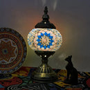 Axyaa Turkish Mosaic Table Lamp Material Package Handmade Glass Night Light Design Gift