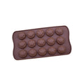 Axyaa 15-Hole Silicone Chocolate Mold: Creative Jelly Candy Cake Ice Grid Baking Mould