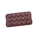 Axyaa 15-Hole Silicone Chocolate Mold: Creative Jelly Candy Cake Ice Grid Baking Mould