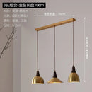 Axyaa Metal Wood Pendant Light: Modern Nordic Artistic Dining Room Lamp