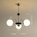 Cream Glass Ball Pendant Light by Axyaa: Modern French Style, Retro Design for Home Decor.
