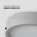 Axyaa Round Cement Ceiling Lamp for Living Room Bedroom Office Industrial Corridor Restaurant Loft Balcony