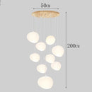 Axyaa Modern Indoor Pendant Chandelier LED Ceiling Light for Dining and Living Room