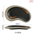 Axyaa Ceramic Sashimi Plates - Japanese Cuisine Sushi Home Plates