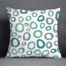 Axyaa Green Geometric Pillow Cover for Home Decor
