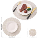 Axyaa Faux Leather Placemats Waterproof Non-slip Heat Resistant Table Mat