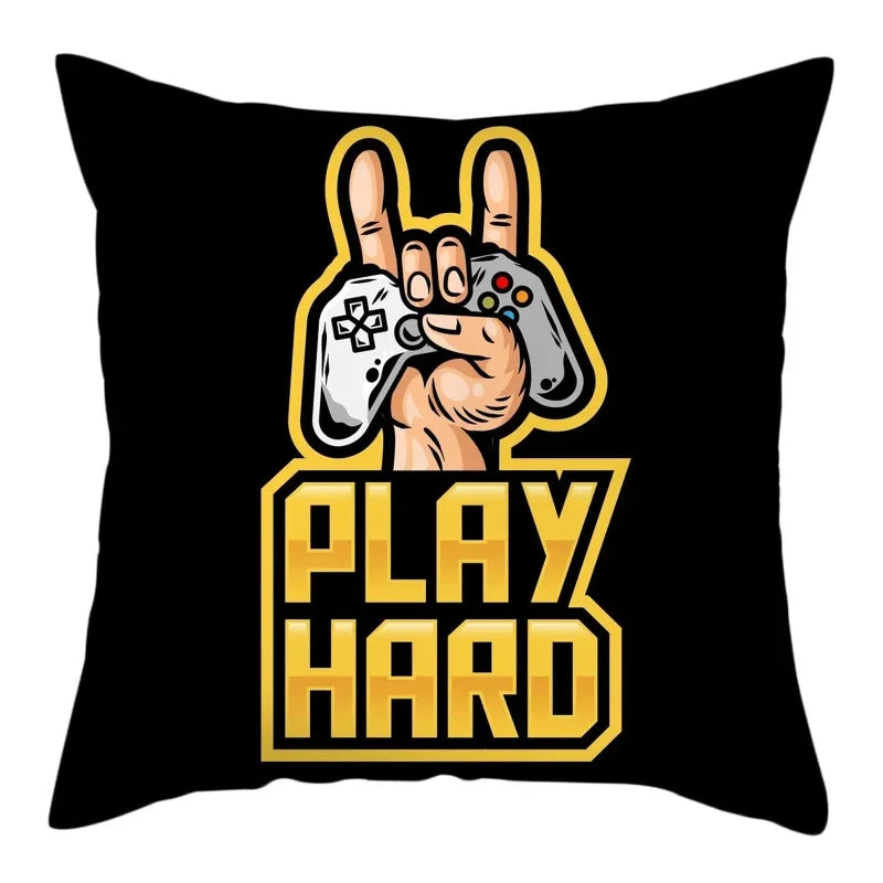 Axyaa Gaming Handle Player Pillowcase - Comfortable Home Decor