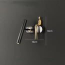 Axyaa Copper Wall Lamp: Nordic Design, LED Light, Rotatable Bedside Luxury