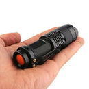 Axya Mini Led Zoom Flashlight Torch Handheld Lamp Dual-purpose Power Supply 3 Modes