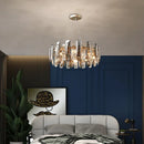 Axyaa Crystal Ceiling Chandelier LED Pendant Light for Home Decor