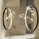 Axyaa Modern Nordic Glass Pendant Light for Bar Desk, Restaurant, Staircase, Bedroom, and Bedhead