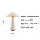 Axyaa Nordic Fabric Table Lamp LED Desk Lights for Modern Home Decoration