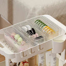 Axyaa Clear Makeup Sponge Holder Case with Lid & Organizer Box