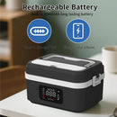 Axyaa 8000mAh Smart Heat Preservation Electric Lunch Box for Travel & Office