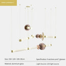 Axyaa Light Luxury Restaurant Bar Counter Glass Pendant Lights.