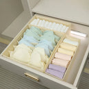 Axyaa Underwear Drawer Organizer Boxes - Closet Storage for Bra, Socks, Underpants