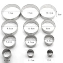 Axyaa Stainless Steel Round Cake Mould Set - DIY Kitchen Baking Tools