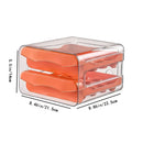 Axyaa Double-Layer Egg Storage Box Drawer Refrigerator Organizer Holder Kitchen Accessory