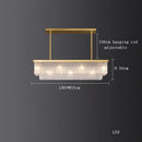 Axyaa Crystal Chandelier Ceiling Lamp for Modern Dining Room Decor