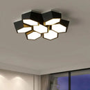 Axyaa Hexagon LED Ceiling Light Smart Control Dimmable Chandelier