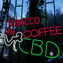 Axyaa Neon CBD Coffee Beer Bar Sign | Super Bright 56X21CM Display with Adapter