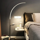 Axyaa Fishing Floor Lamp with Integrated Storage Rack