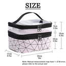 Axyaa Doublelayer Waterproof PVC Makeup Bag - Travel-friendly Portable Washbag
