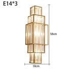 Axyaa Geometric Crystal Wall Lamp for Elegant Home Decor