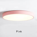 Axyaa Solid Wood Round LED Ceiling Lamp for Bedroom and Living Room