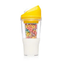 Axyaa Portable Cereal Cup - Leak-proof Hot/Cold Mug for Milk and Oats