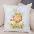 Axyaa Christmas Cartoon Animal Cushion Cover - Santa Claus Pillowcase