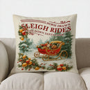 Santa Snowflakes Christmas Pillow Cover by Axyaa - Charming Home Decor for Sofa, Bedroom, Car