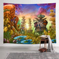 Axyaa Tropical Peacock Parrot Wall Tapestry for Home Decor