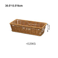 Axyaa Rattan Wicker Serving Baskets - 10 Styles, Multicolor Handwoven Restaurant Display