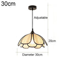 Axyaa Petal Pendant Light: Modern Fabric Ceiling Lamp with Tricolored E27 Bulb