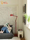 Axyaa Medieval Three-fold Robotic Arm Floor Lamp LED E27 Industrial Standing Lamp