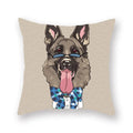 Axyaa Cartoon Animal Print Polyester Pillow Cover for Home Decor