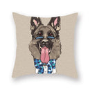 Axyaa Cartoon Animal Print Polyester Pillow Cover for Home Decor