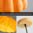 Axyaa Nordic Pumpkin Chandelier & Table Lamps Set for Modern Living Room Décor